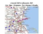 Concord-to-Gloucester mapquest